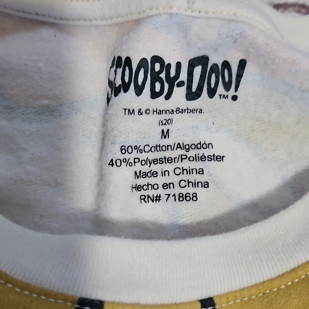 Scooby Doo Hanna Barbera Sweatshirt‎ And Scooby Plush Sz Medium